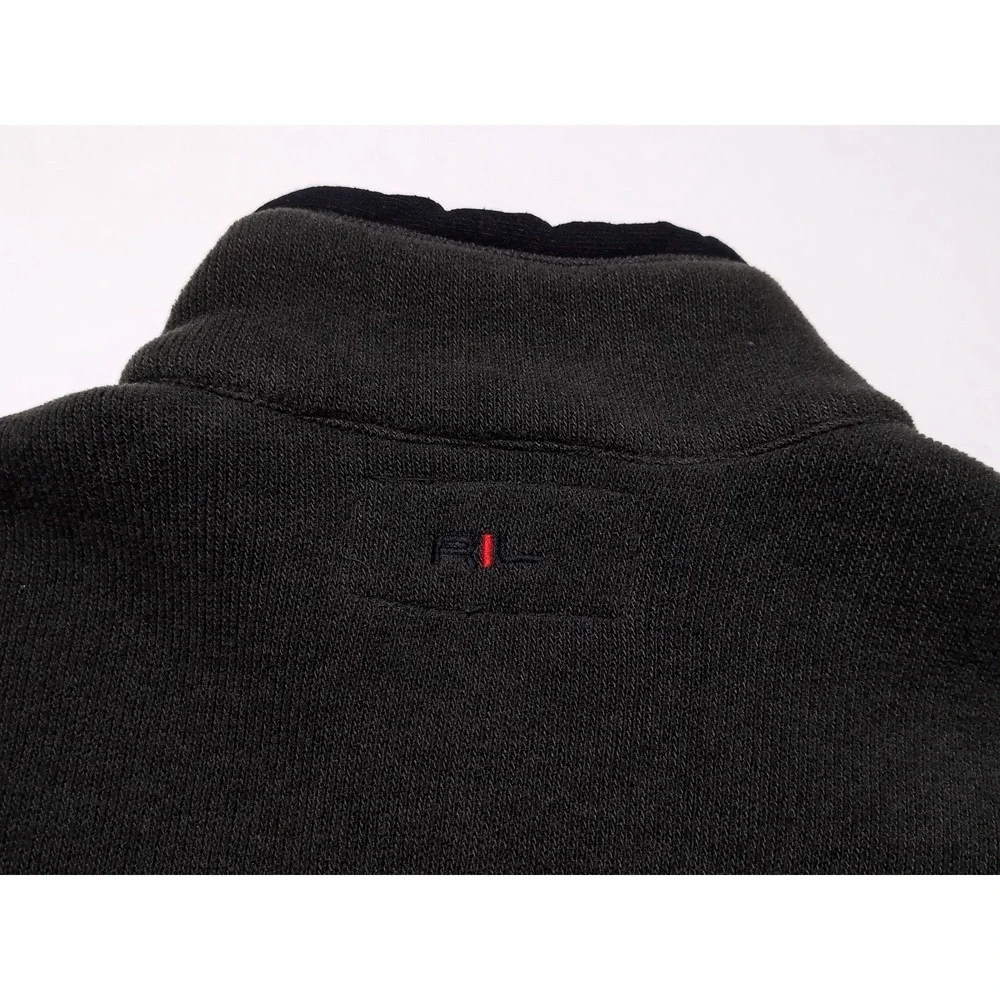 Vintage Y2K POLO RALPH LAUREN Full Zip Fleece Jacket Gray Large L